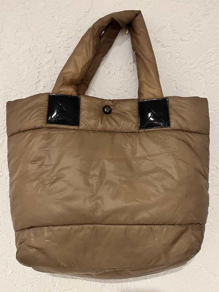 Ginza Yoshinoya Puffer Tote Bag Lightweight Quilted Bag Purchased In Japan